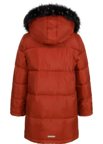 Терракотовая зимняя куртка удлиненная на мальчика демисезонная Endo C04A014_2