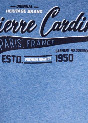 Темно-блакитна футболка Pierre Cardin