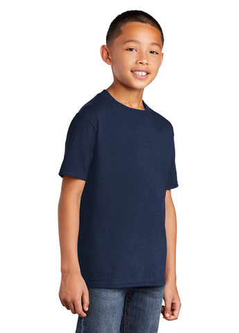 Темно-синяя летняя футболка Port & Company