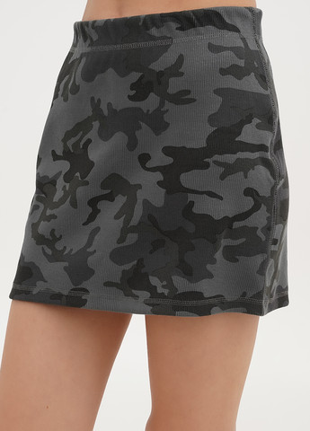 Серая кэжуал камуфляжная юбка Weekday