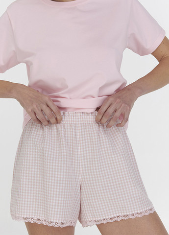 Світло-рожева всесезон піжама (футболка, шорти) футболка + шорти Ellen