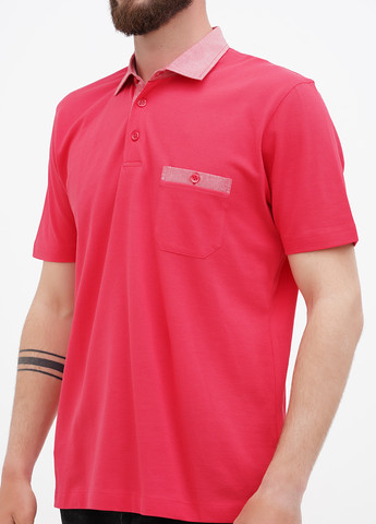 Розовая футболка-поло для мужчин Goki однотонная