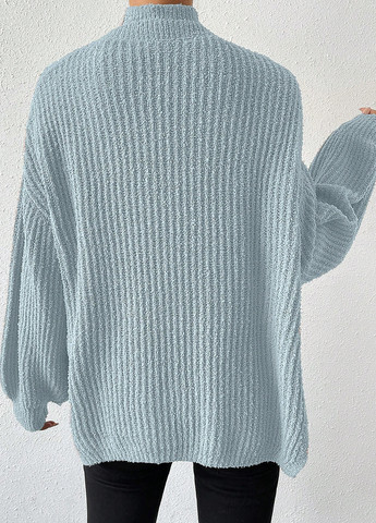 Сіро-голубий демісезонний комплект (светр, топ) SHEIN