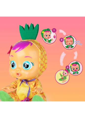 Интерактивная кукла Cry Babies Tutti Frutti Pia Плакса Пиа с ароматом ананаса (93829) IMC Toys (255254465)
