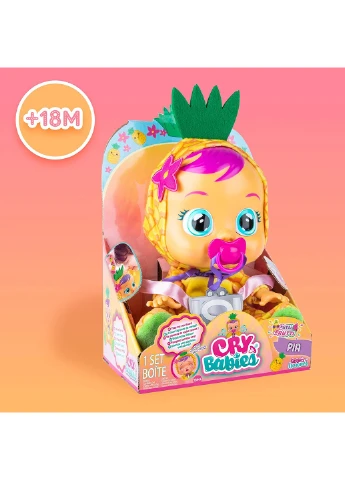 Интерактивная кукла Cry Babies Tutti Frutti Pia Плакса Пиа с ароматом ананаса (93829) IMC Toys (255254465)