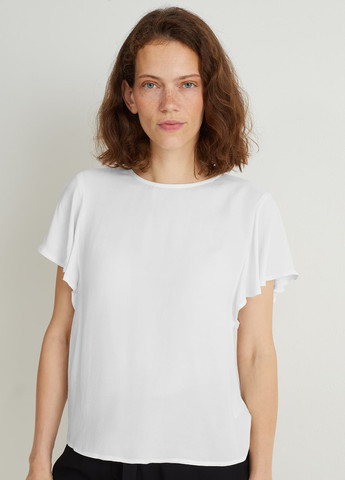 Белая летняя блуза C&A
