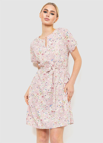 Пудровое кэжуал платье Ager с цветочным принтом