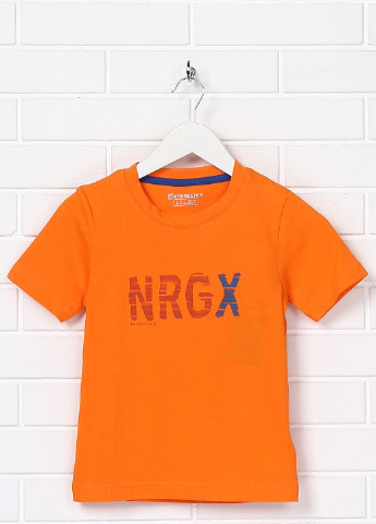 Оранжевая летняя футболка с коротким рукавом ENERGETICS