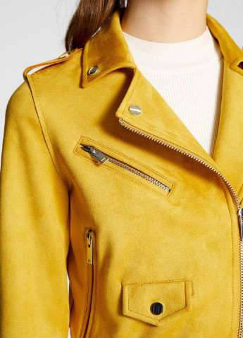 Желтая демисезонная куртка Stradivarius