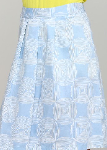Голубая кэжуал с рисунком юбка Rick Cardona а-силуэта (трапеция)