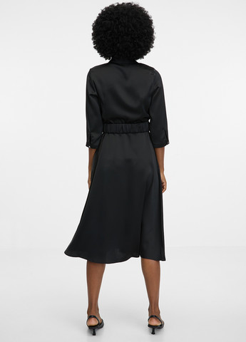 Чорна кежуал сукня кльош Orsay однотонна