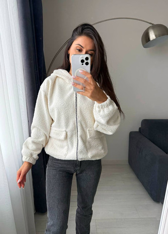 Молочная демисезонная куртка No Brand