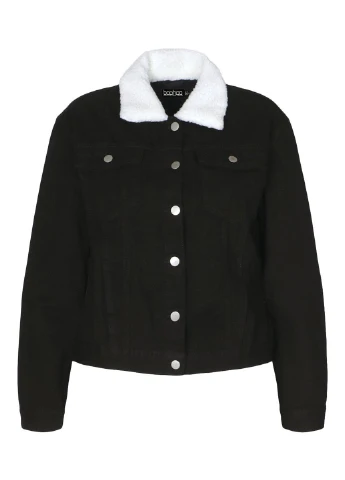 Черная демисезонная куртка Boohoo