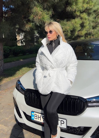 Біла демісезонна куртка No Brand