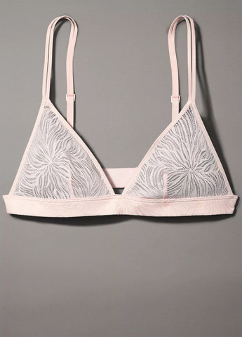 Светло-розовый демисезонный комплект (бюстгальтер, трусики) Calvin Klein