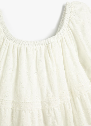 Молочное кэжуал платье а-силуэт KOTON однотонное