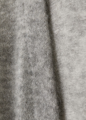 Кардиган H&M меланж сірий кежуал поліамід