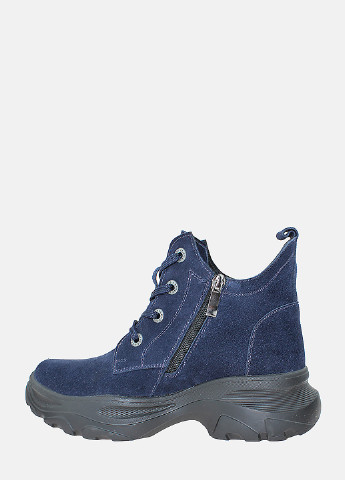 Осенние ботинки rhit0314-7-11 синий Hitcher из натуральной замши