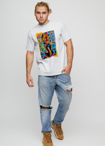 Серая футболка мужская basic YAPPI