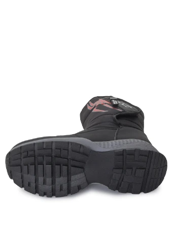 Черные кэжуал зимние ботинки Lilin Shoes