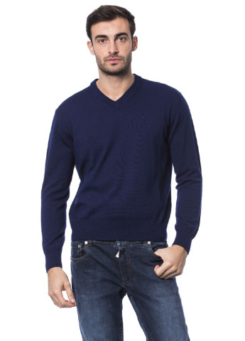 Темно-синий демисезонный пуловер пуловер Billionaire
