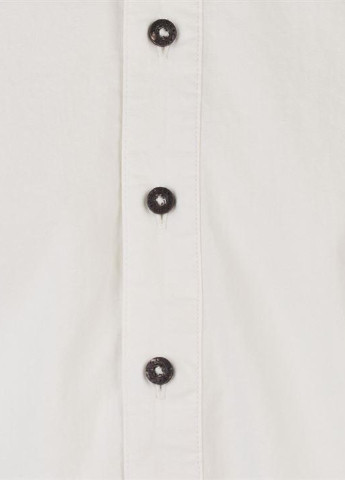 Молочная кэжуал рубашка однотонная Pierre Cardin