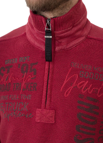 Червоний зимовий светр Camp David