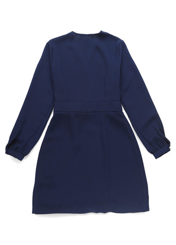 Темно-синя кежуал сукня на запах MINT&BERRY однотонна