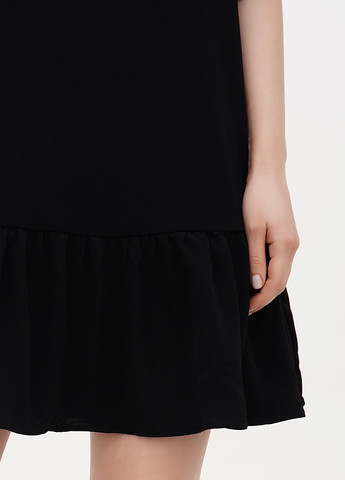 Чорна кежуал сукня кльош, оверсайз House однотонна