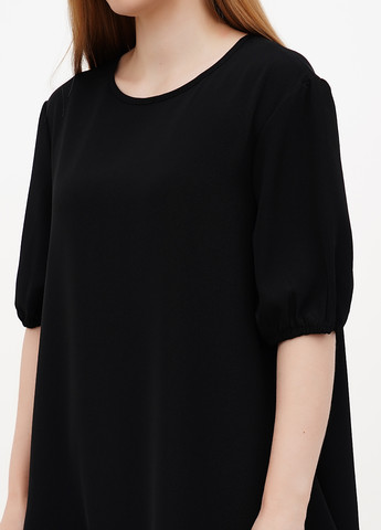 Чорна кежуал сукня кльош, оверсайз House однотонна