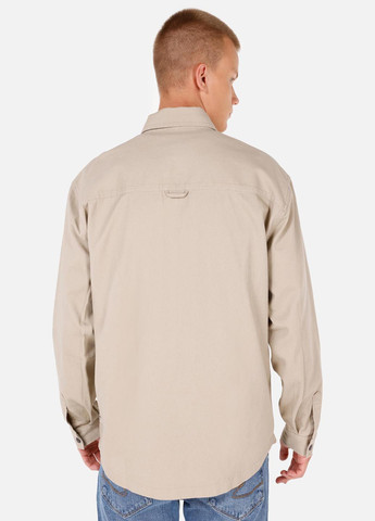 Бежевая кэжуал рубашка однотонная Colin's