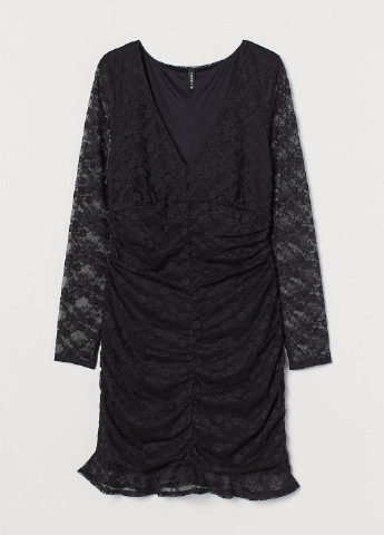 Чорна коктейльна сукня, сукня H&M однотонна