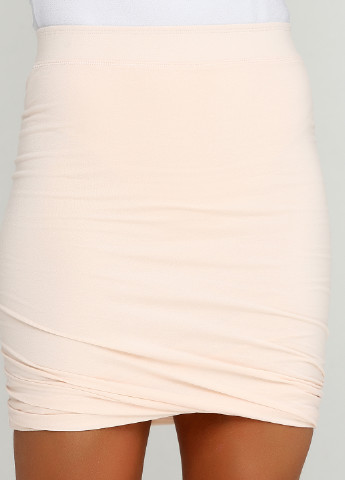 Светло-розовая кэжуал однотонная юбка Moss Copenhagen мини