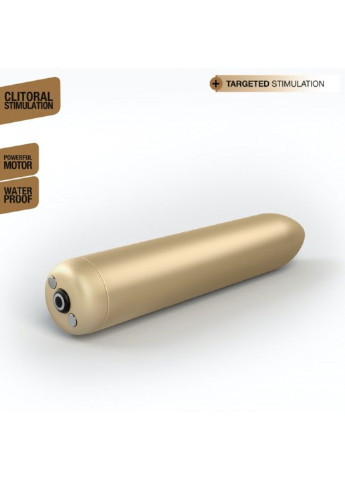 Перезаряжаемая вибропуля Rocket Bullet Gold Dorcel (252297661)