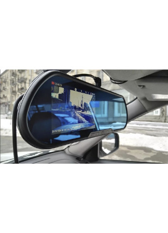 Автомобільне дзеркало відеореєстратор для машини на 2 камери VEHICLE BLACKBOX DVR 1080p камерою заднього виду XO (253274525)