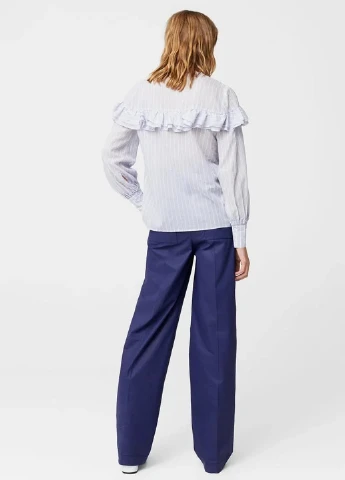 Сиреневая блуза Mango