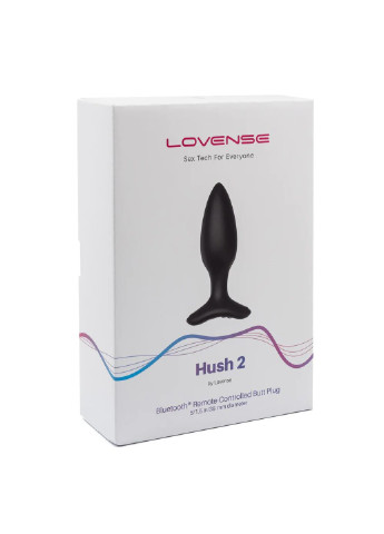 Анальная смарт вибропробка Hush 2, размер S Lovense (254785207)