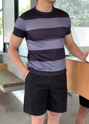 Комбинированный летний костюм (футболка, шорты) с шортами SHEIN