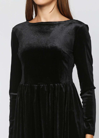 Черное кэжуал платье Majaly однотонное