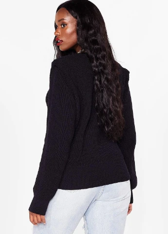 Чорний зимовий светр Nasty Gal