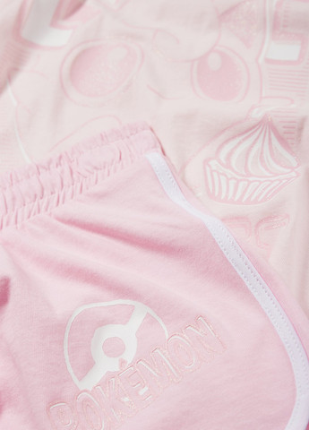 Рожевий літній комплект (футболка, шорти) C&A