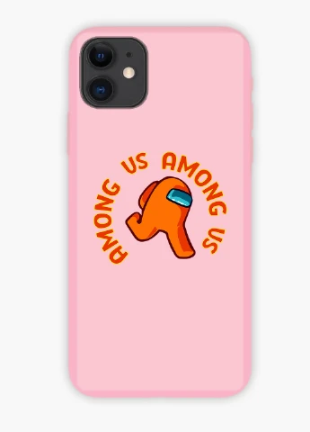 Чохол силіконовий Apple Iphone 7 Амонг Ас Помаранчевий (Among Us Orange) (17361-2408) MobiPrint (219558966)