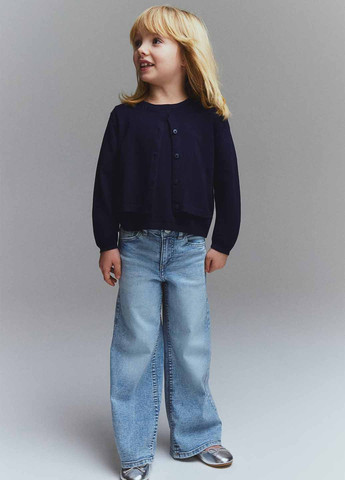 Темно-синий демисезонный комплект (кардиган, футболка) H&M