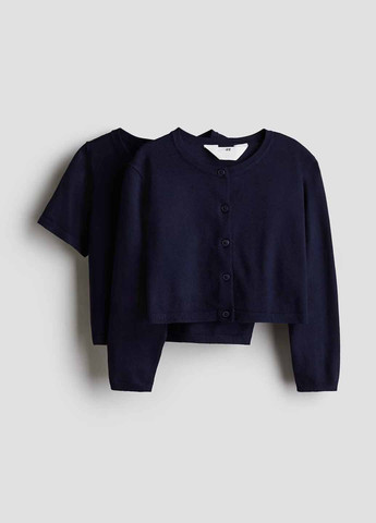 Темно-синий демисезонный комплект (кардиган, футболка) H&M
