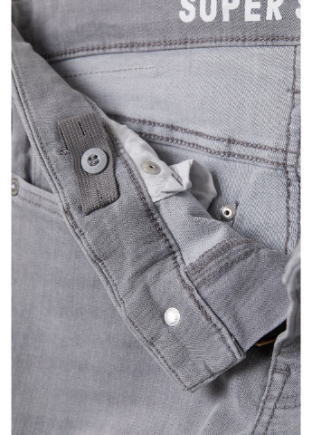 Серые демисезонные джинсы H&M