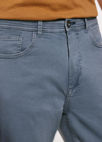 Светло-синие кэжуал демисезонные прямые брюки Springfield