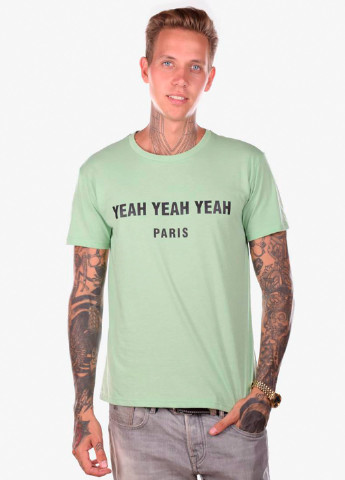 Салатовая футболка мужская yeah салатовый Power Футболки