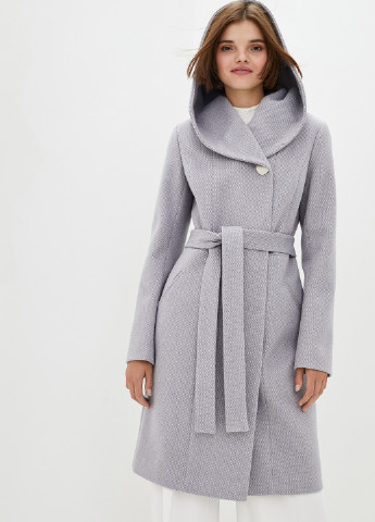 Світло-сіре демісезонне Пальто двобортне DANNA