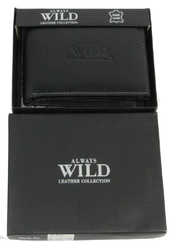 Чоловіче шкіряне портмоне 10х12х2,5 см Always Wild (252131977)