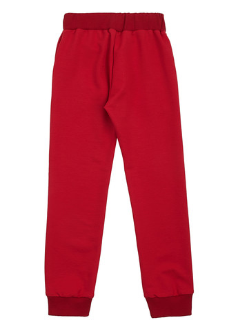 Красные спортивные демисезонные зауженные брюки Garnamama